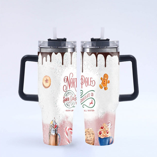 40oz Christmas Large Capacity Straw Ice Cup