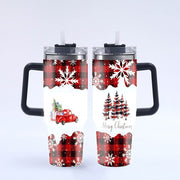 40oz Christmas Large Capacity Straw Ice Cup