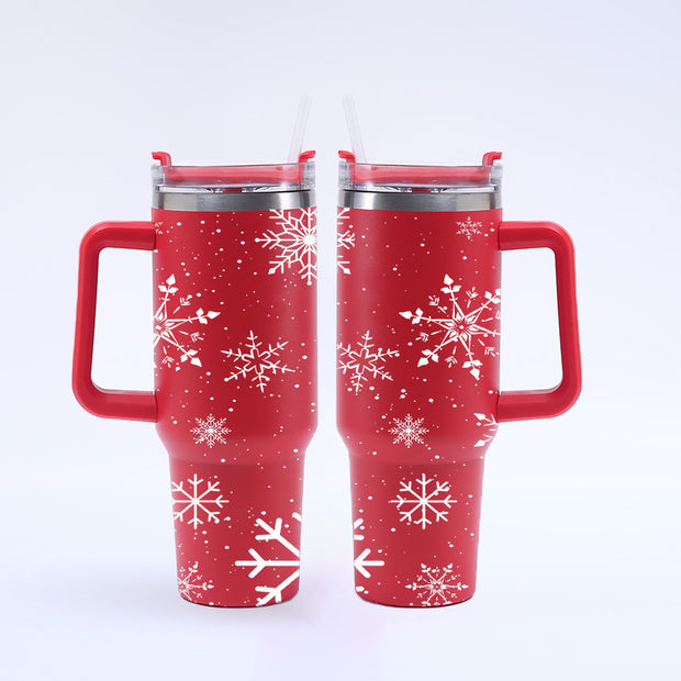 40oz Christmas Large Capacity Straw Ice Cup