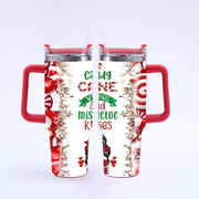 40oz Christmas Large Capacity Straw Ice Cup