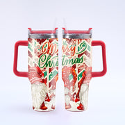 40oz Christmas Large Capacity Straw Ice Cup