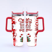 40oz Christmas Large Capacity Straw Ice Cup