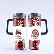 40oz Christmas Large Capacity Straw Ice Cup