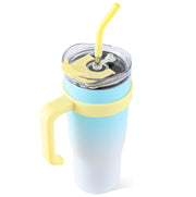 Ochapa 40 Oz Tumbler With Handle Straw Lid Insulated Vacuum Stainless Steel